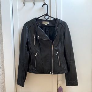 Michael Michael Kors leather moto jacket, Size M